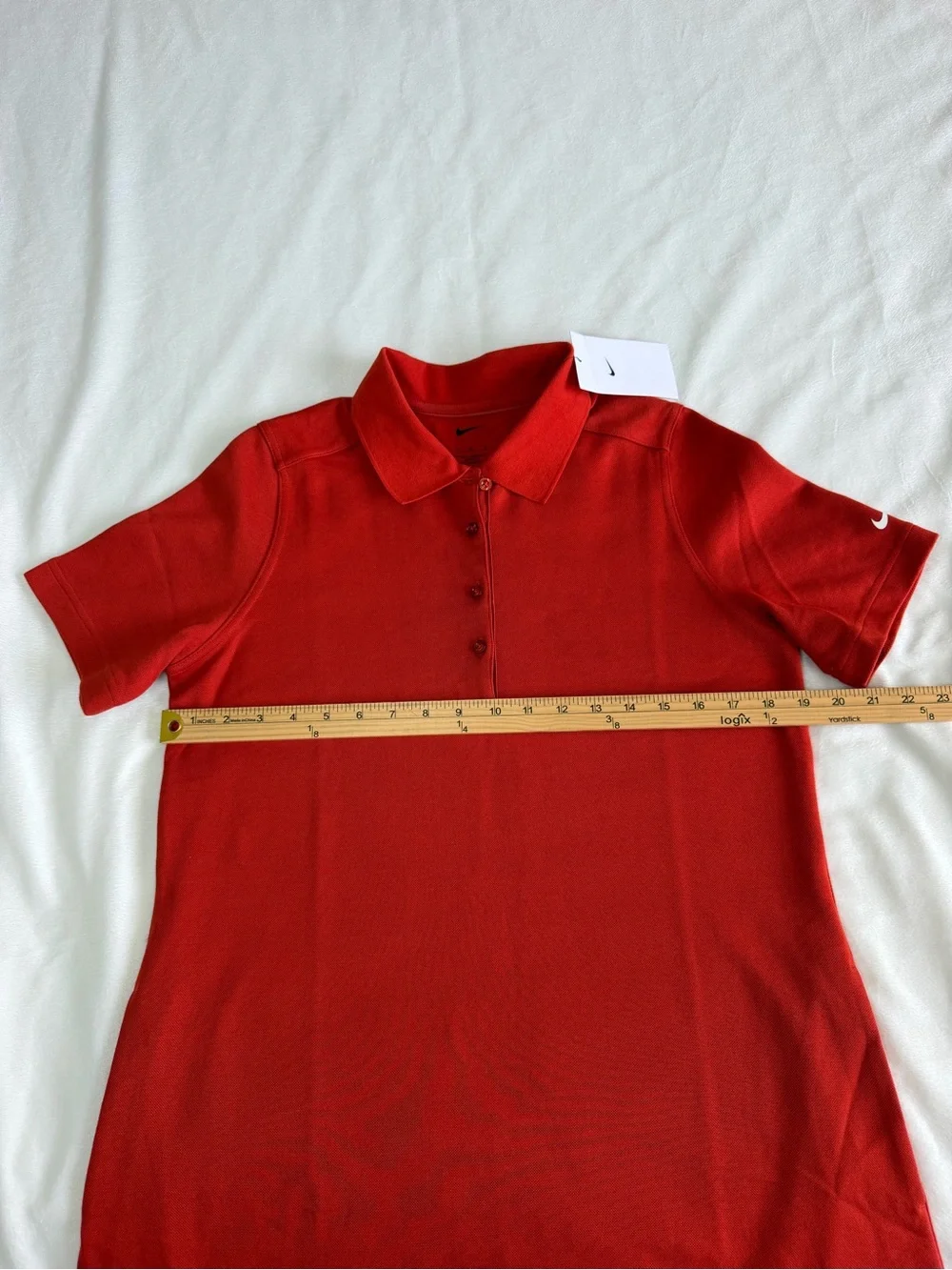 Nike Women's Golf Polo Dress w Pockets Medium Dragon Orange IF8522-626
